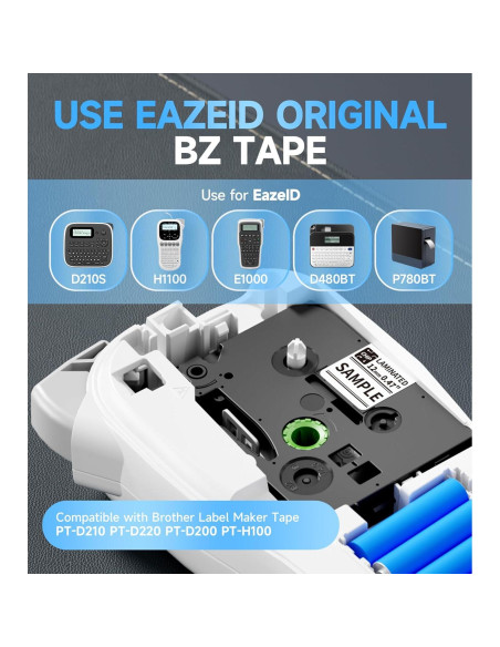 Etiquetadora EazeID H1100 Portátil 12mm Pantalla Retroiluminada Etiquetadora EazeID H1100 Portátil 12mm Pantalla Retroiluminada