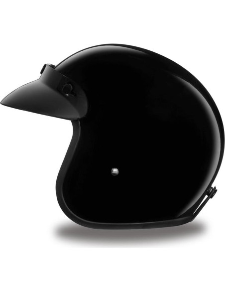 Casco Daytona Cruiser 3/4 Abierto Negro Brillante Unisex Casco Daytona Cruiser 3/4 Abierto Negro Brillante Unisex