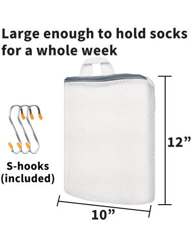 Bolsas de Lavandería Colgantes Cociat para Calcetines 3 Pcs