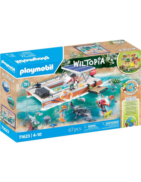 Playmobil Wiltopia Barco de Investigación Coral 67 Piezas Playmobil Wiltopia Barco de Investigación Coral 67 Piezas