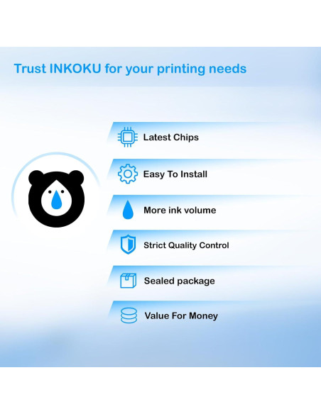 Cartuchos de Tinta Compatible INKOKU LC103XL 6 Pack para Brother Cartuchos de Tinta Compatible INKOKU LC103XL 6 Pack para Brother