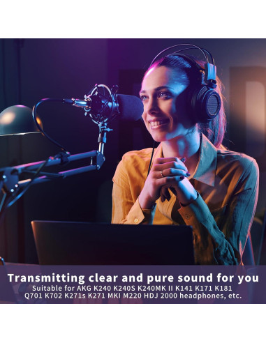 Cable Mini XLR hembra a XLR hembra 100cm Leapiture para auriculares