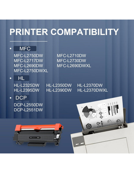 Cartuchos de Tóner Compatible TEINO TN760 para Brother Cartuchos de Tóner Compatible TEINO TN760 para Brother