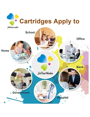 Cartuchos de tinta compatibles LC402XL Jettruemedia 4 colores