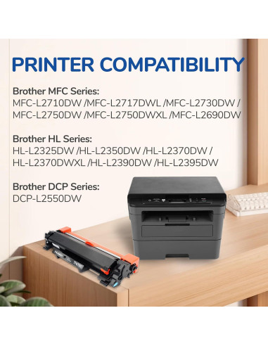 Cartuchos de Tóner Mulakn TN760 para Brother - 2PK Alto Rendimiento
