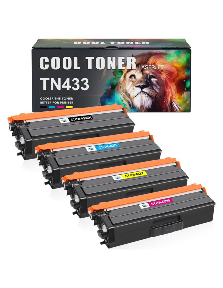Cartucho de Tóner Compatible Cool Toner TN433 para Brother - 4 Colores Cartucho de Tóner Compatible Cool Toner TN433 para Brother - 4 Colores