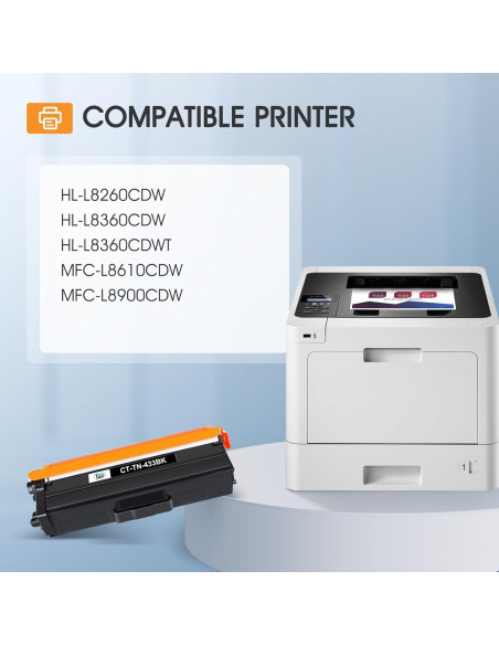 Cartucho de Tóner Compatible Cool Toner TN433 para Brother - 4 Colores Cartucho de Tóner Compatible Cool Toner TN433 para Brother - 4 Colores