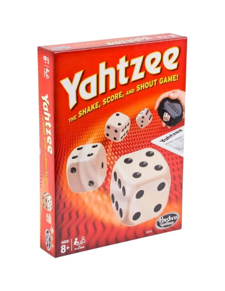 Juego de Dados Yahtzee Hasbro, Clásico para 8+ Años Juego de Dados Yahtzee Hasbro, Clásico para 8+ Años