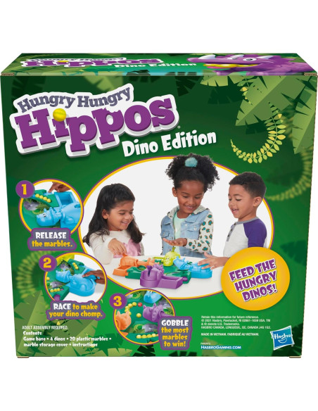 Juego de Mesa Hasbro Hungry Hungry Hippos Edición Dino Juego de Mesa Hasbro Hungry Hungry Hippos Edición Dino