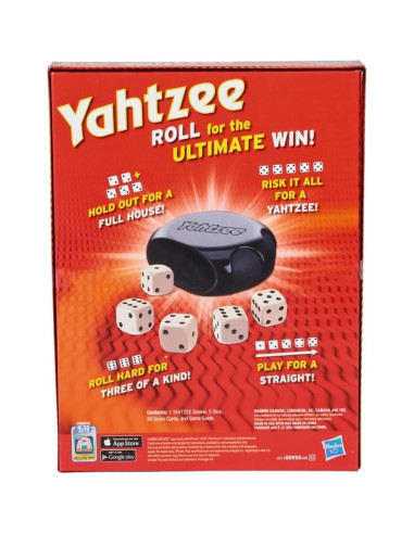 Juego de Dados Yahtzee Hasbro, Clásico para 8+ Años