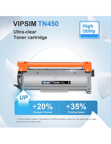 Cartucho de Tóner TN450 Brother - 4 Negro, 2600 Páginas