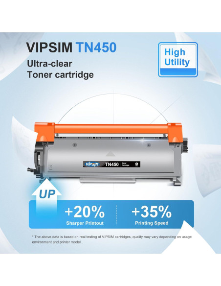 Cartucho de Tóner TN450 Brother - 4 Negro, 2600 Páginas Cartucho de Tóner TN450 Brother - 4 Negro, 2600 Páginas