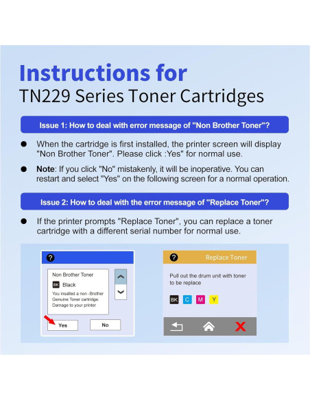 Cartucho de Tóner Compatible myCartridge TN229XL 4-Pack Cartucho de Tóner Compatible myCartridge TN229XL 4-Pack