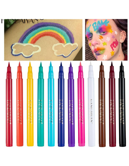 Set de Delineadores Líquidos Mate 12 Colores BestLand Set de Delineadores Líquidos Mate 12 Colores BestLand