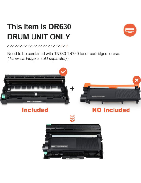 Tambor DR-630 V4INK Compatible para Impresoras Brother Tambor DR-630 V4INK Compatible para Impresoras Brother