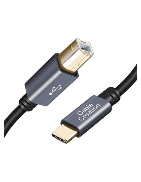 Cable de Impresora USB-C a USB-B 2.0 CableCreation 2 m Cable de Impresora USB-C a USB-B 2.0 CableCreation 2 m
