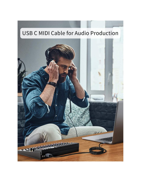 Cable de Impresora USB-C a USB-B 2.0 CableCreation 2 m Cable de Impresora USB-C a USB-B 2.0 CableCreation 2 m