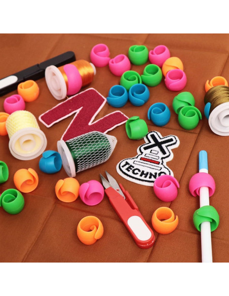 Sujetadores de Bobinas New Brothread 100pcs Silicona Flexible Sujetadores de Bobinas New Brothread 100pcs Silicona Flexible