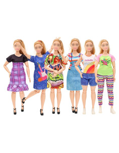 Ropa para muñecas Miunana 5 conjuntos moda 29.21 cm