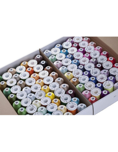 Kit de Hilo de Bordado Simthread 120 Colores Poliester 500m