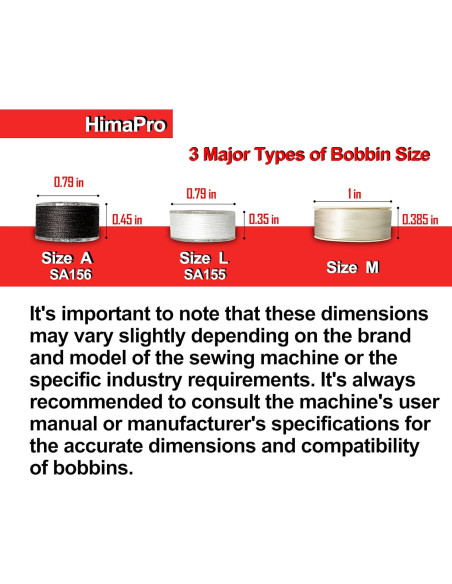 HimaPro 144 Bobinas Preenrolladas Hilo Poliester 60WT HimaPro 144 Bobinas Preenrolladas Hilo Poliester 60WT