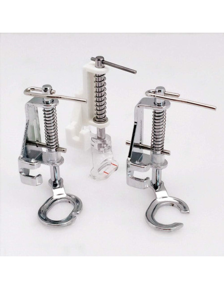 Pie de Prensatelas de Metal YEQIN 3 Pcs para Bordado y Acolchado Pie de Prensatelas de Metal YEQIN 3 Pcs para Bordado y Acolchado