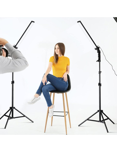 Kit de Iluminación LED Xuhal para Fotografía 4 Piezas 5500K Kit de Iluminación LED Xuhal para Fotografía 4 Piezas 5500K