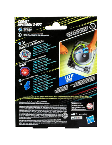 Beyblade X Cobalt Dragoon Lanzador Izquierda 2-60C Juguete