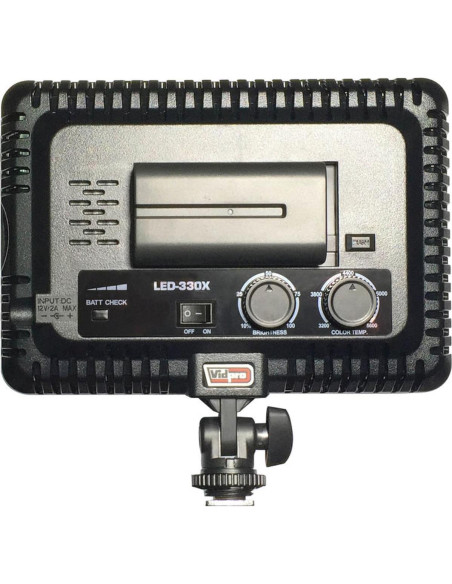 Luz LED de Video Vidpro LED-330X Ajustable 3200K-5600K Luz LED de Video Vidpro LED-330X Ajustable 3200K-5600K