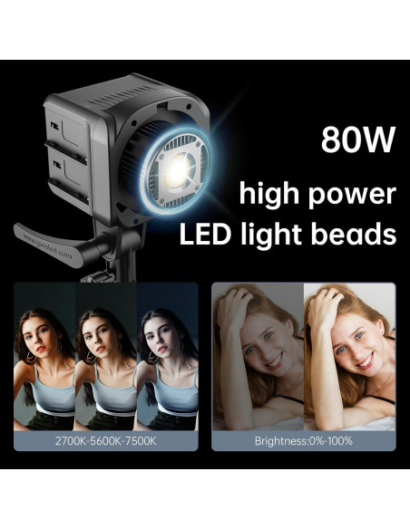 Kit de Luz LED de Video GVM SD80D 80W con Softbox y Control APP Kit de Luz LED de Video GVM SD80D 80W con Softbox y Control APP