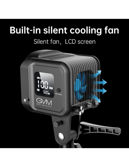 Kit de Luz LED de Video GVM SD80D 80W con Softbox y Control APP Kit de Luz LED de Video GVM SD80D 80W con Softbox y Control APP
