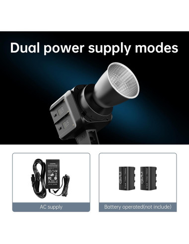Kit de Luz LED de Video GVM SD80D 80W con Softbox y Control APP