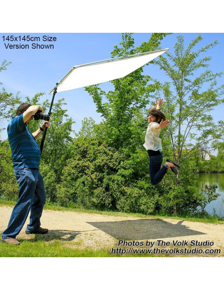 Kit Difusor de Sol Fotodiox 122x122cm con Boom y Funda Kit Difusor de Sol Fotodiox 122x122cm con Boom y Funda