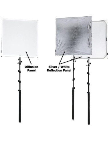 Kit Difusor de Sol Fotodiox 122x122cm con Boom y Funda