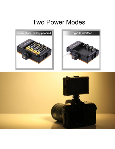 Luces de Video Portátiles Puluz para Cámaras DSLR con Filtros