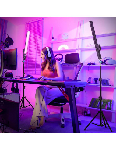 Luz de Video LED SEDGEWIN Portátil 3000-6000K con Trípode