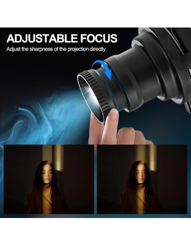 Snoot Óptico WELLMAKING HL-800D con Luz LED 80W Bi-Color