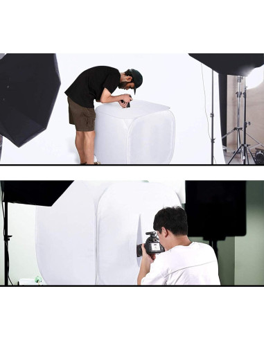 Tienda de Luz Cubo Fotográfico Bestshoot 61 cm con 4 Fondos