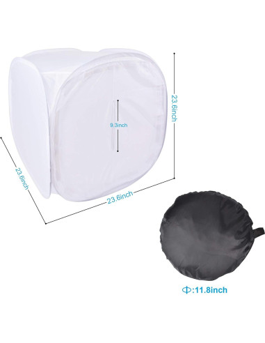 Tienda de Luz Cubo Fotográfico Bestshoot 61 cm con 4 Fondos