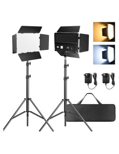 Kit de Luz de Video LED Pixel Bi-Color 2500-6500K - 2 Luces