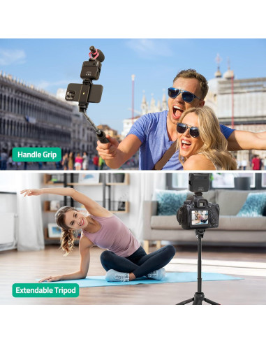 Kit de Vlogging TECELKS para Smartphone con Luz LED y Trípode