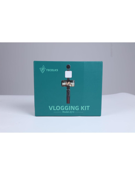Kit de Vlogging TECELKS para Smartphone con Luz LED y Trípode Kit de Vlogging TECELKS para Smartphone con Luz LED y Trípode