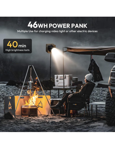 Luz de Video LED ULANZI EC65 65W Bi Color Portátil 2700K-6500K