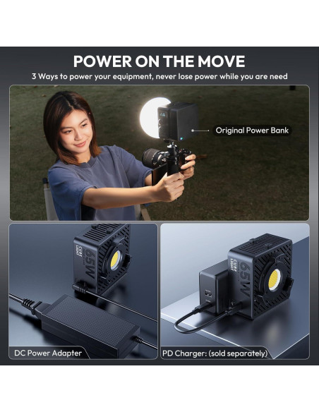 Luz de Video LED ULANZI EC65 65W Bi Color Portátil 2700K-6500K Luz de Video LED ULANZI EC65 65W Bi Color Portátil 2700K-6500K