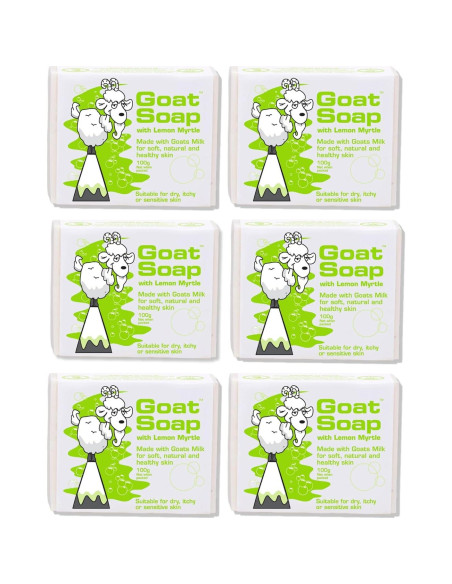 Paquete de 6 Jabones de Leche de Cabra Goat Soap 6 x 100g Mirtillo Paquete de 6 Jabones de Leche de Cabra Goat Soap 6 x 100g Mirtillo