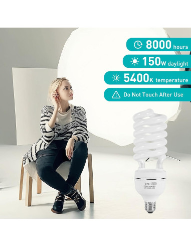 Bombilla CFL 150W E27 Skytex Luz Diurna 5400K Fotografía