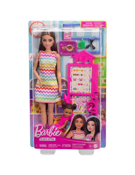 Muñeca Barbie Maestra con Muñeca Pequeña y Accesorios Muñeca Barbie Maestra con Muñeca Pequeña y Accesorios
