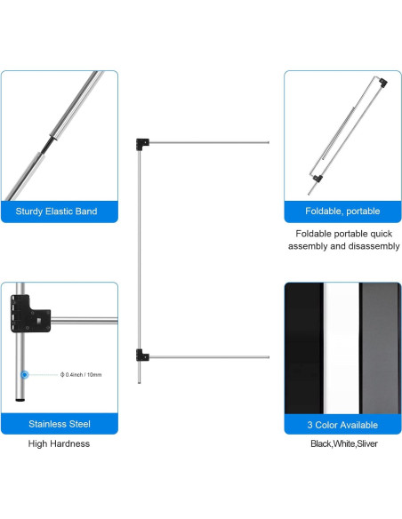 Kit de Bandera Reflectora 3-en-1 Wellmaking 91x69 cm Kit de Bandera Reflectora 3-en-1 Wellmaking 91x69 cm
