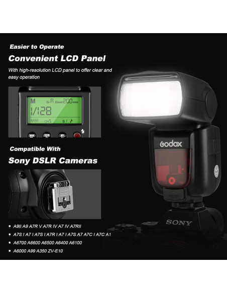 Kit Flash Inalámbrico Godox TT600S + Transmisor X2T-S para Sony Kit Flash Inalámbrico Godox TT600S + Transmisor X2T-S para Sony