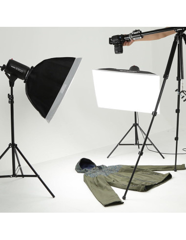 Kit de Luz Estroboscópica Godox E300 3x300W con Disparador FT-16